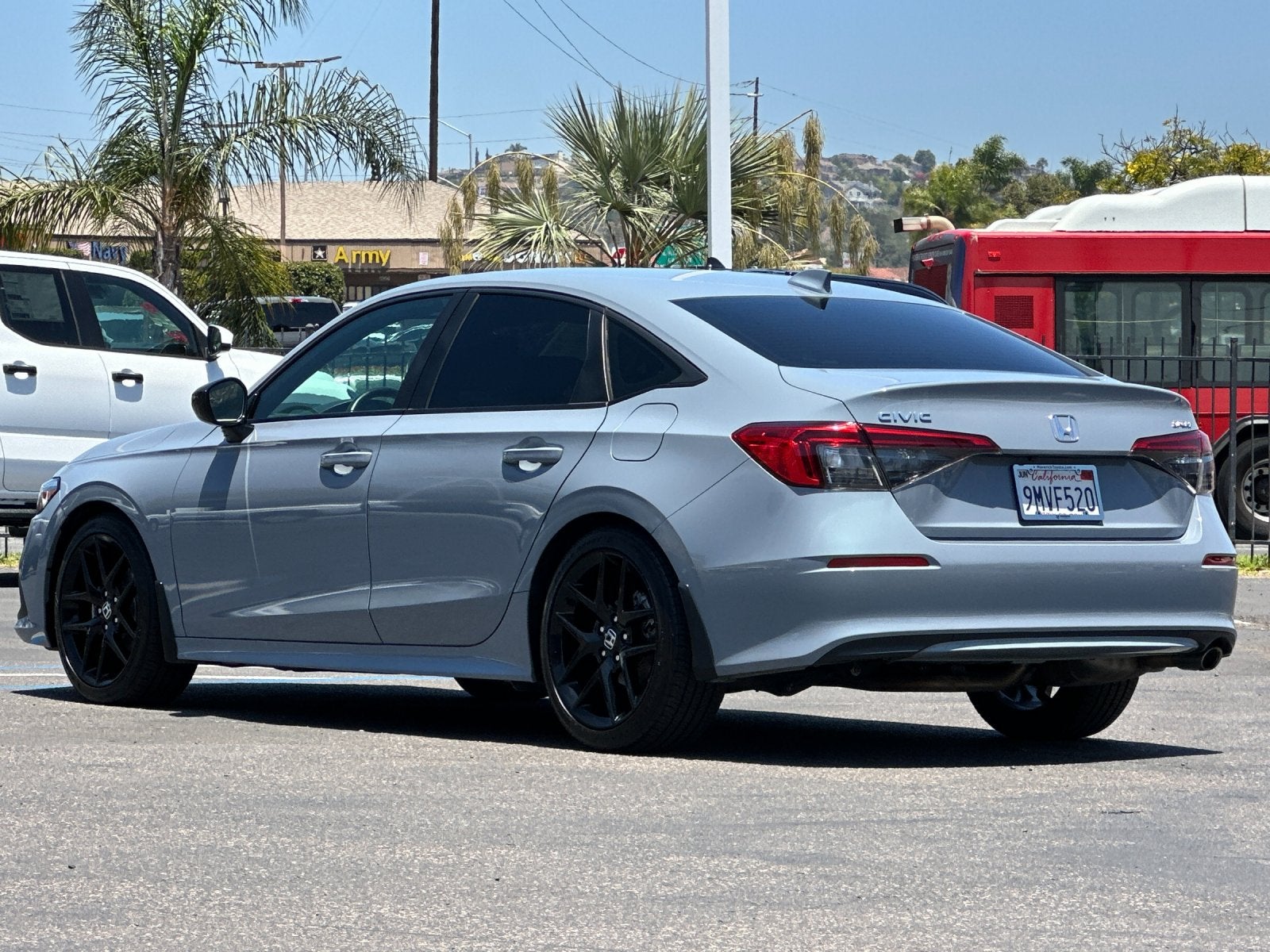 2024 Honda Civic — rear three-quarter view