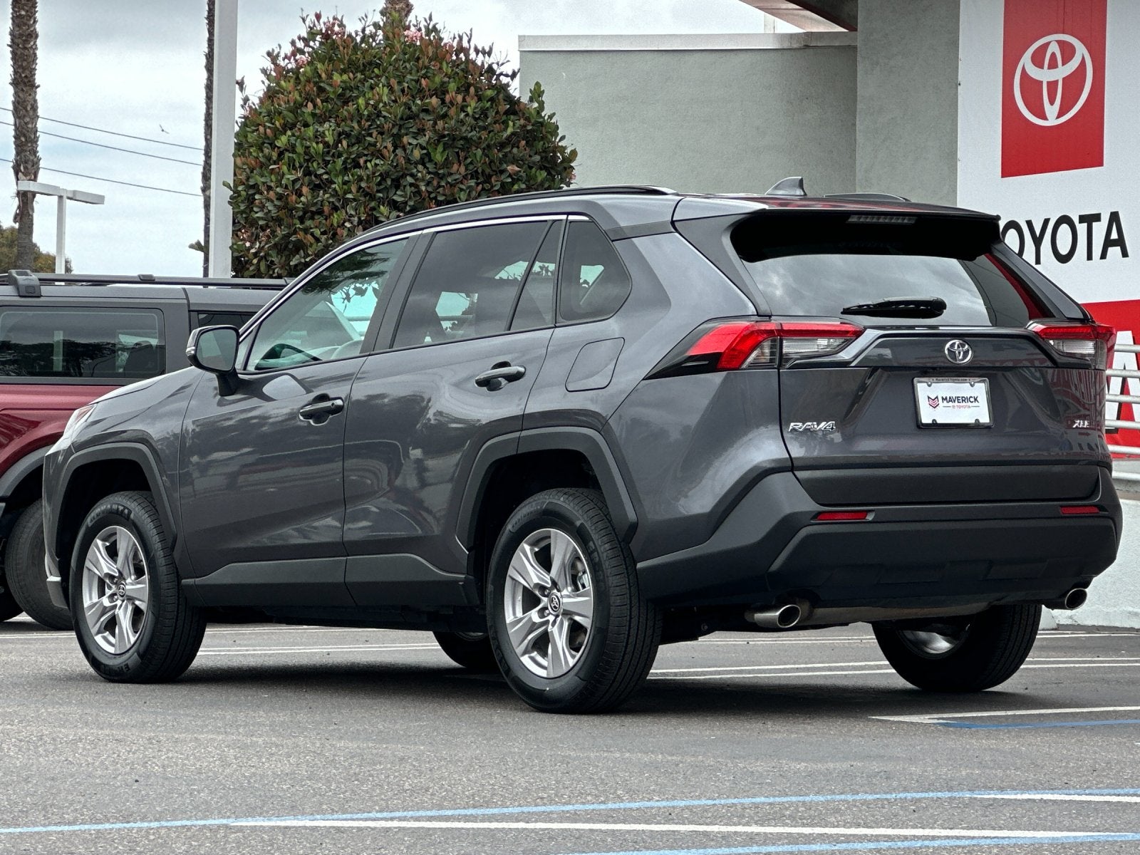2025 Toyota RAV4 — rear three-quarter view