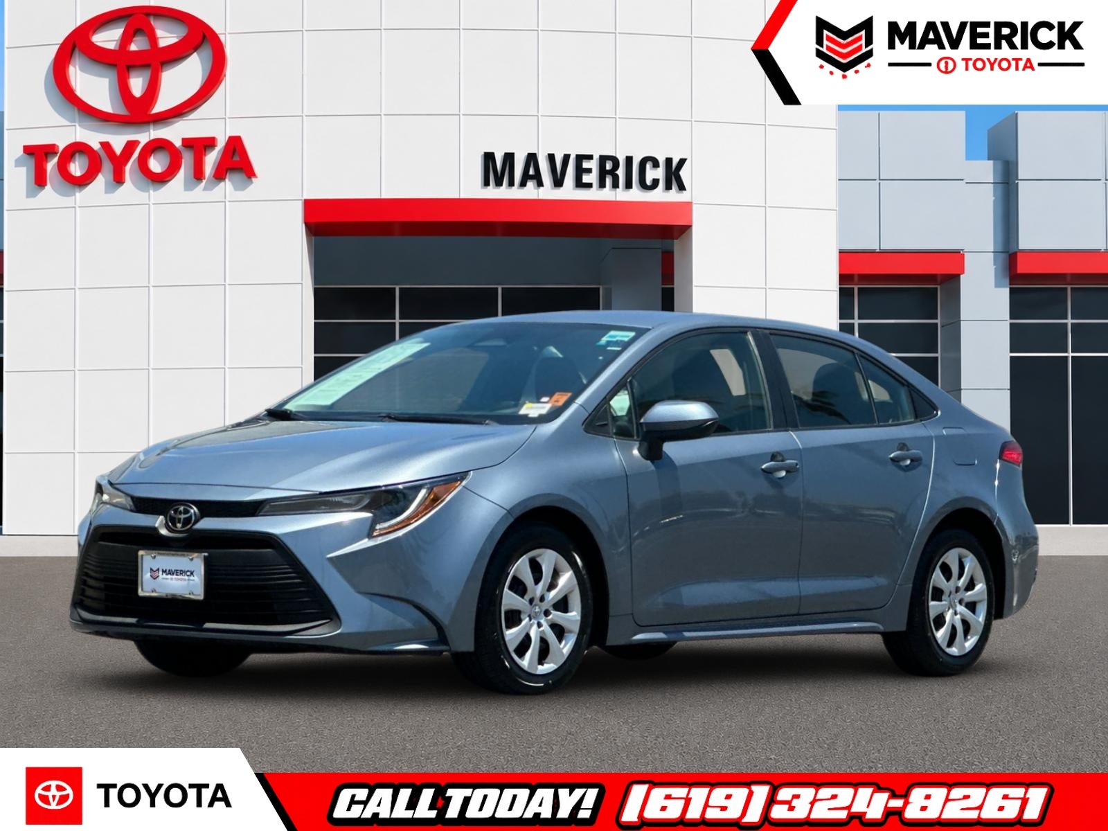 2024 Toyota Corolla LE in Celestite — front three-quarter view