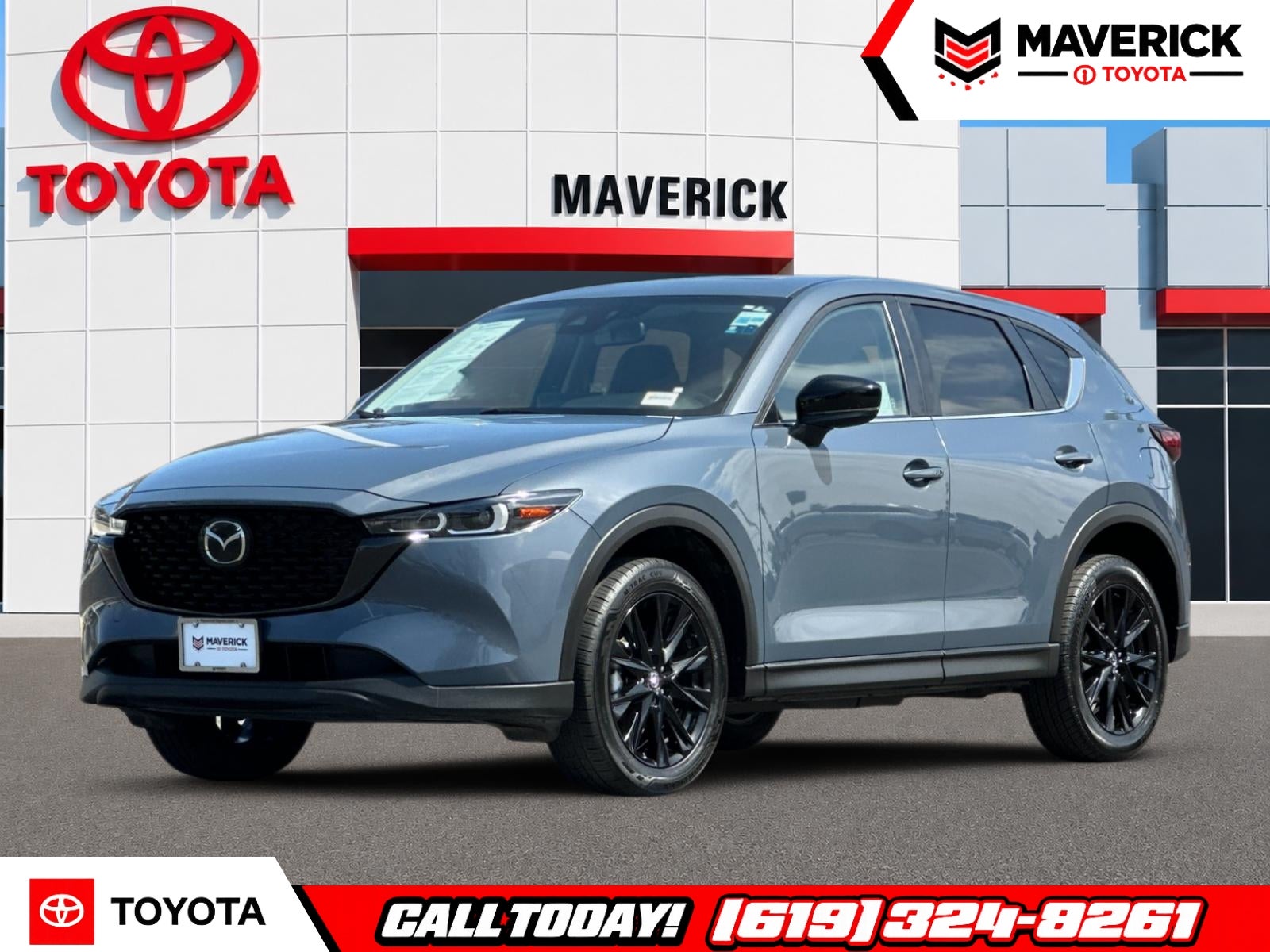 2025 Mazda Mazda CX-5 2.5 S Carbon Edition in Gray Metallic — front three-quarter view
