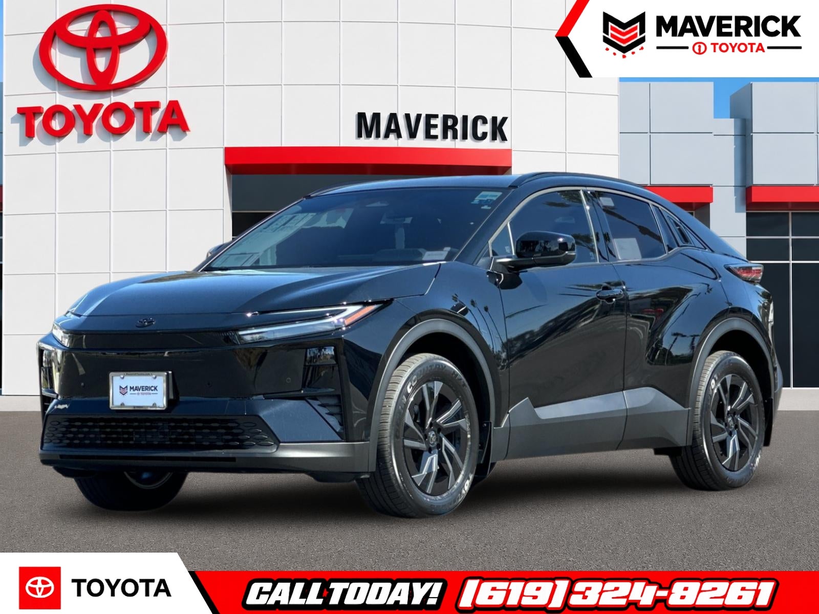 2026 Toyota C-HR SE in Black — front three-quarter view