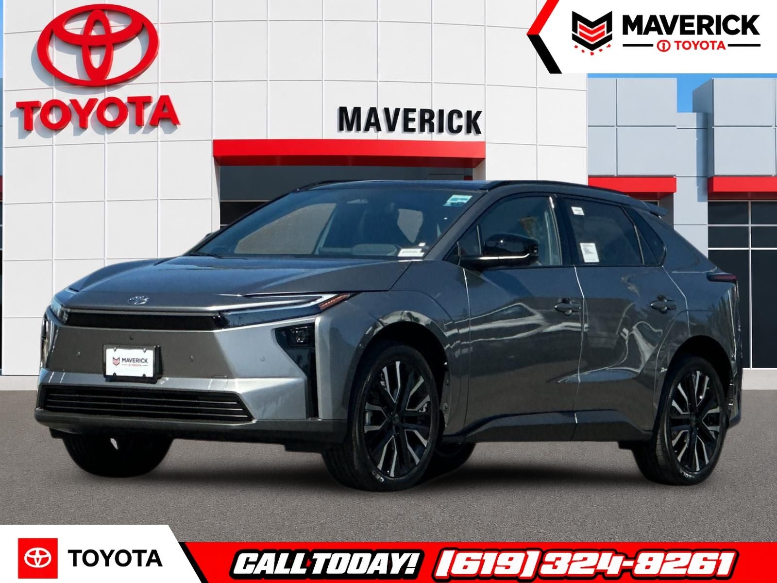2026 Toyota bZ Limited in Heavy Metal — front three-quarter view