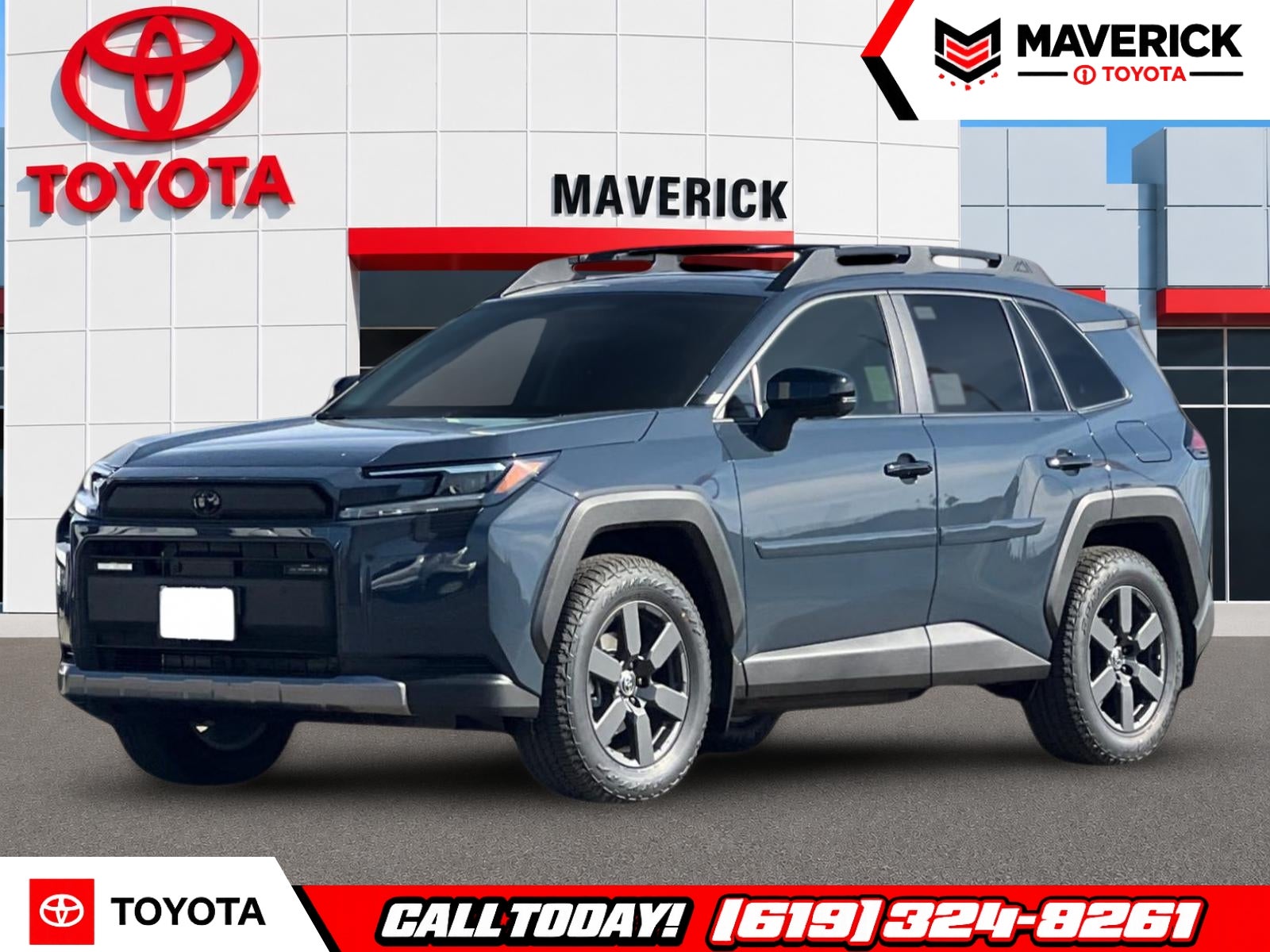 2026 Toyota RAV4 Woodland in Storm Cloud — front three-quarter view