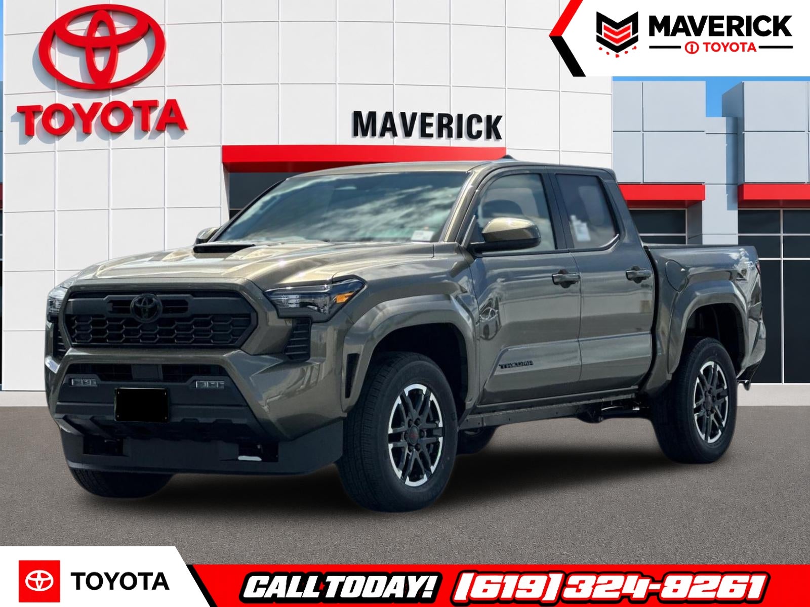 2026 Toyota Tacoma TRD Sport in Bronze Oxide — front three-quarter view