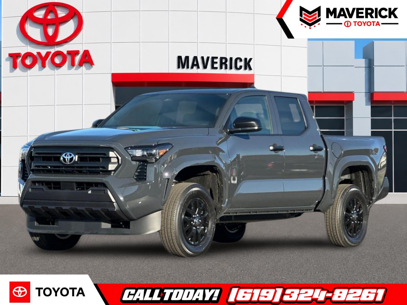 2026 Toyota Tacoma SR in Underground — front three-quarter view