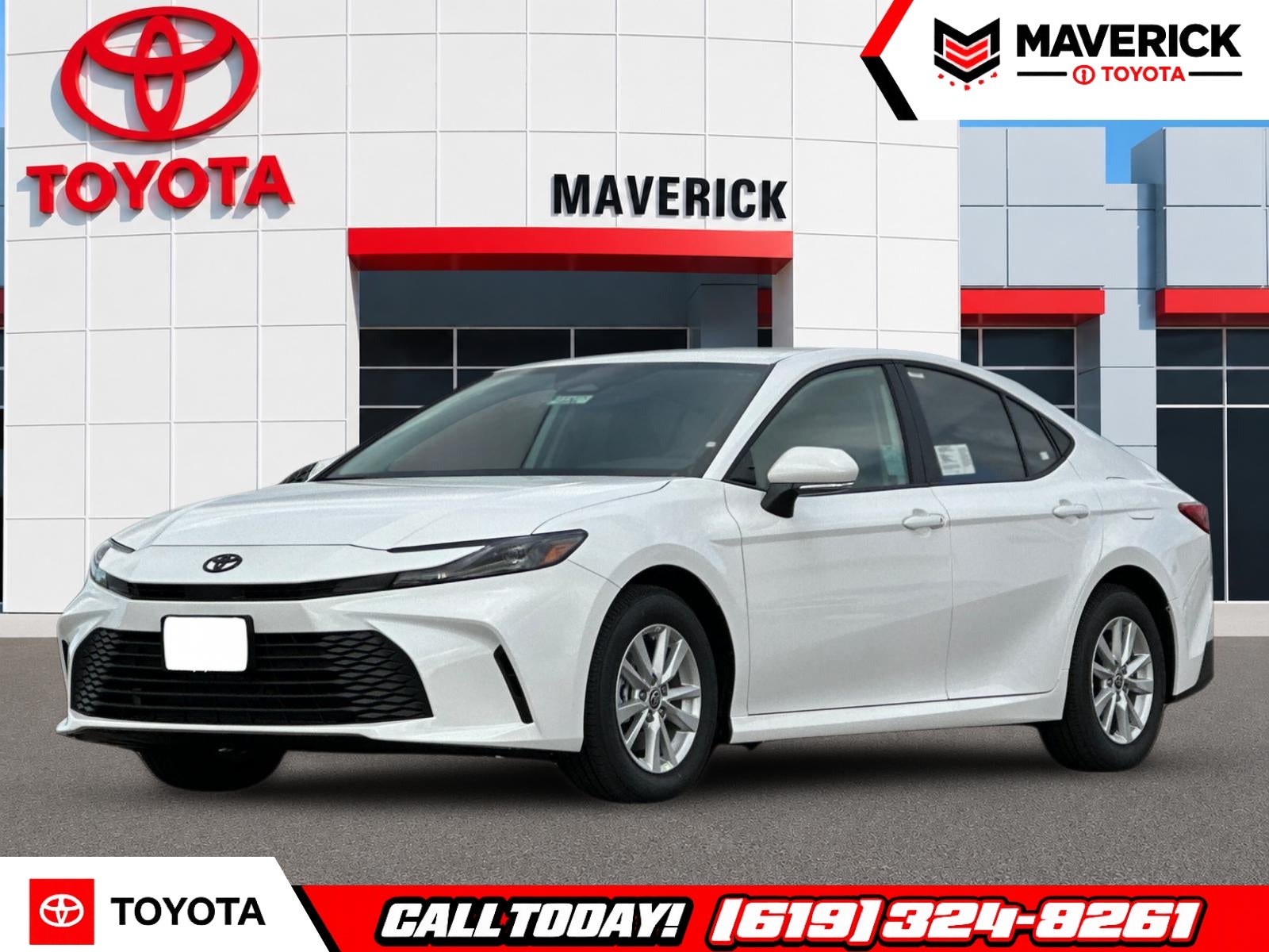 2026 Toyota Camry LE in Ice Cap — front three-quarter view