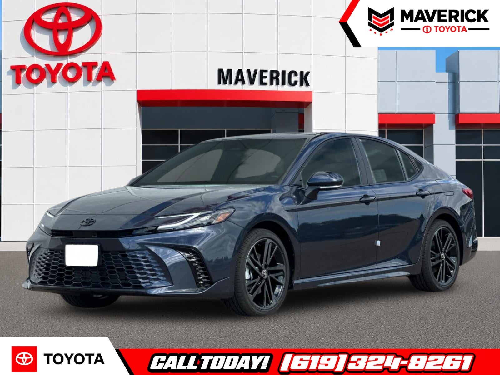 2026 Toyota Camry XSE in Dark Cosmos — front three-quarter view