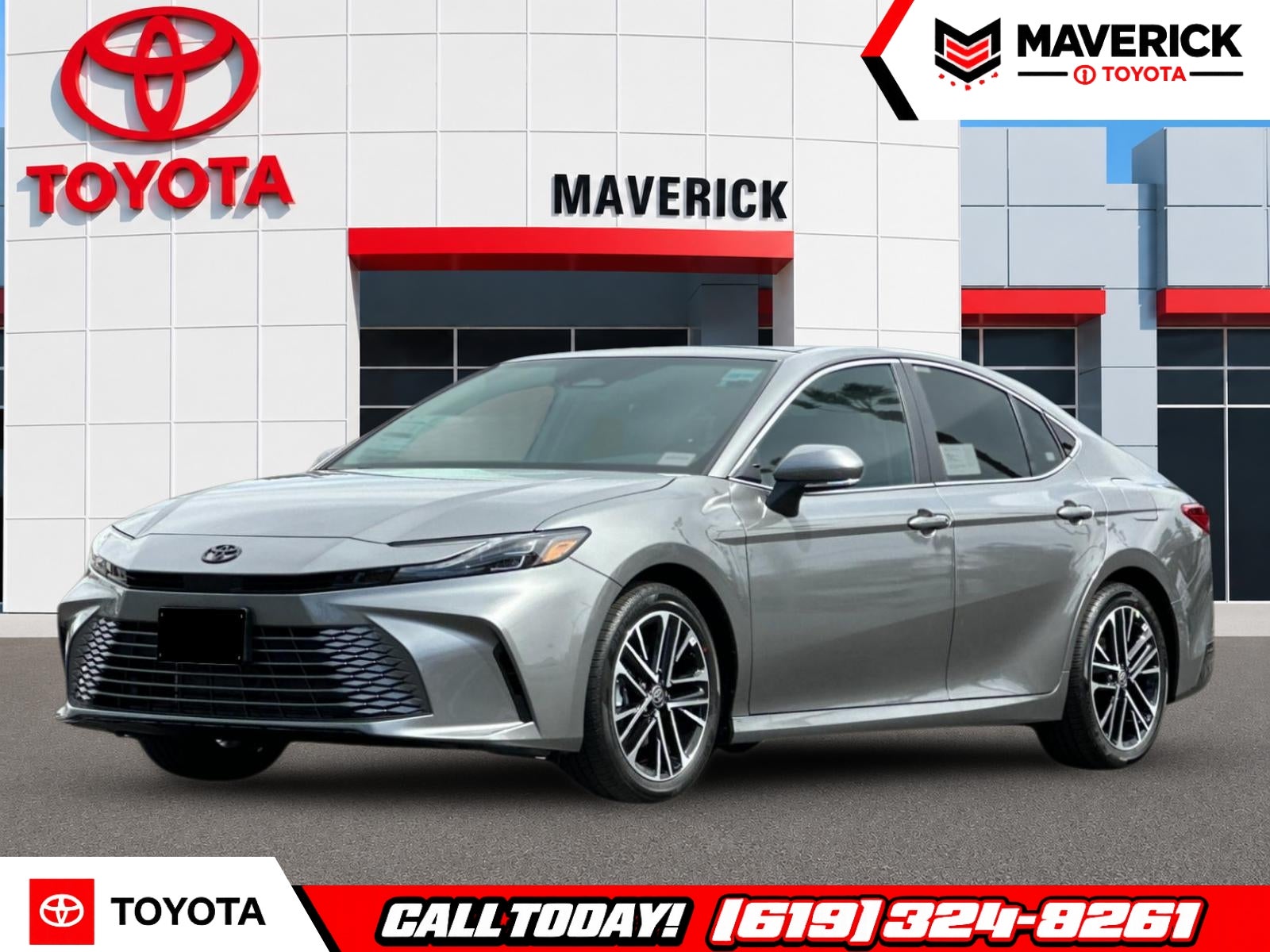 2026 Toyota Camry XLE in Heavy Metal — front three-quarter view