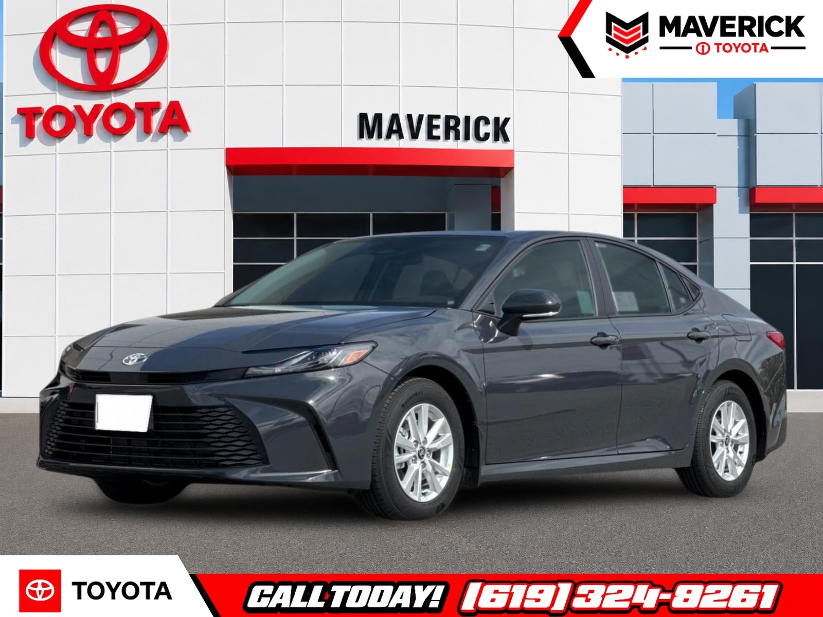 2026 Toyota Camry LE in Underground — front three-quarter view