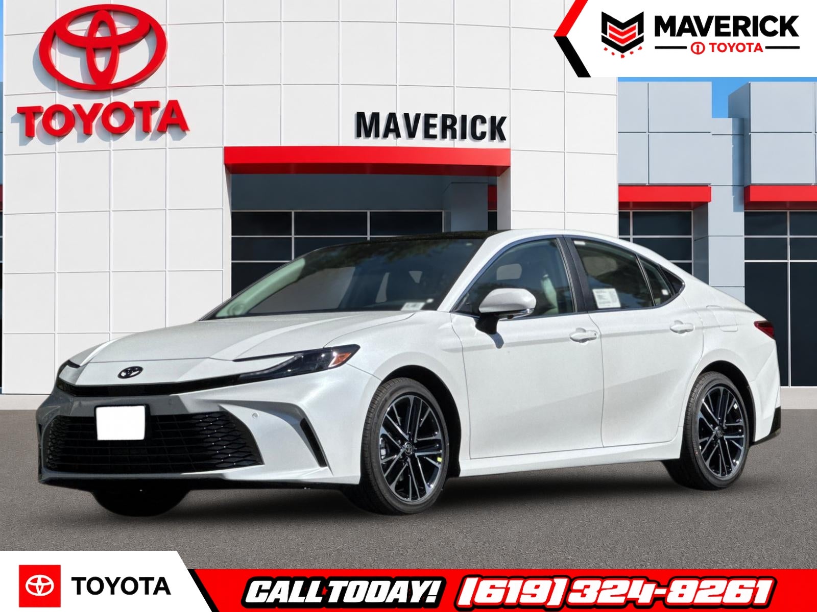 2026 Toyota Camry XLE in Wind Chill Pearl — front three-quarter view