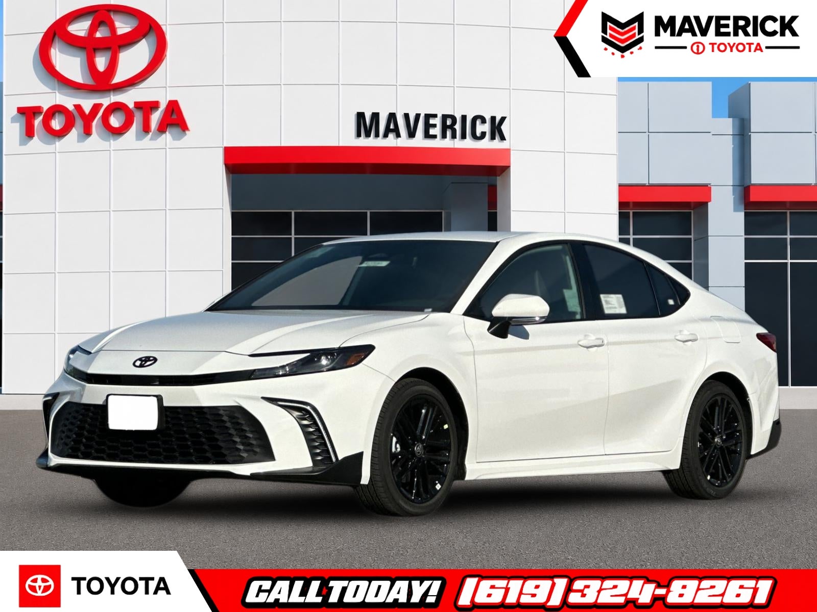 2026 Toyota Camry SE in Ice Cap — front three-quarter view