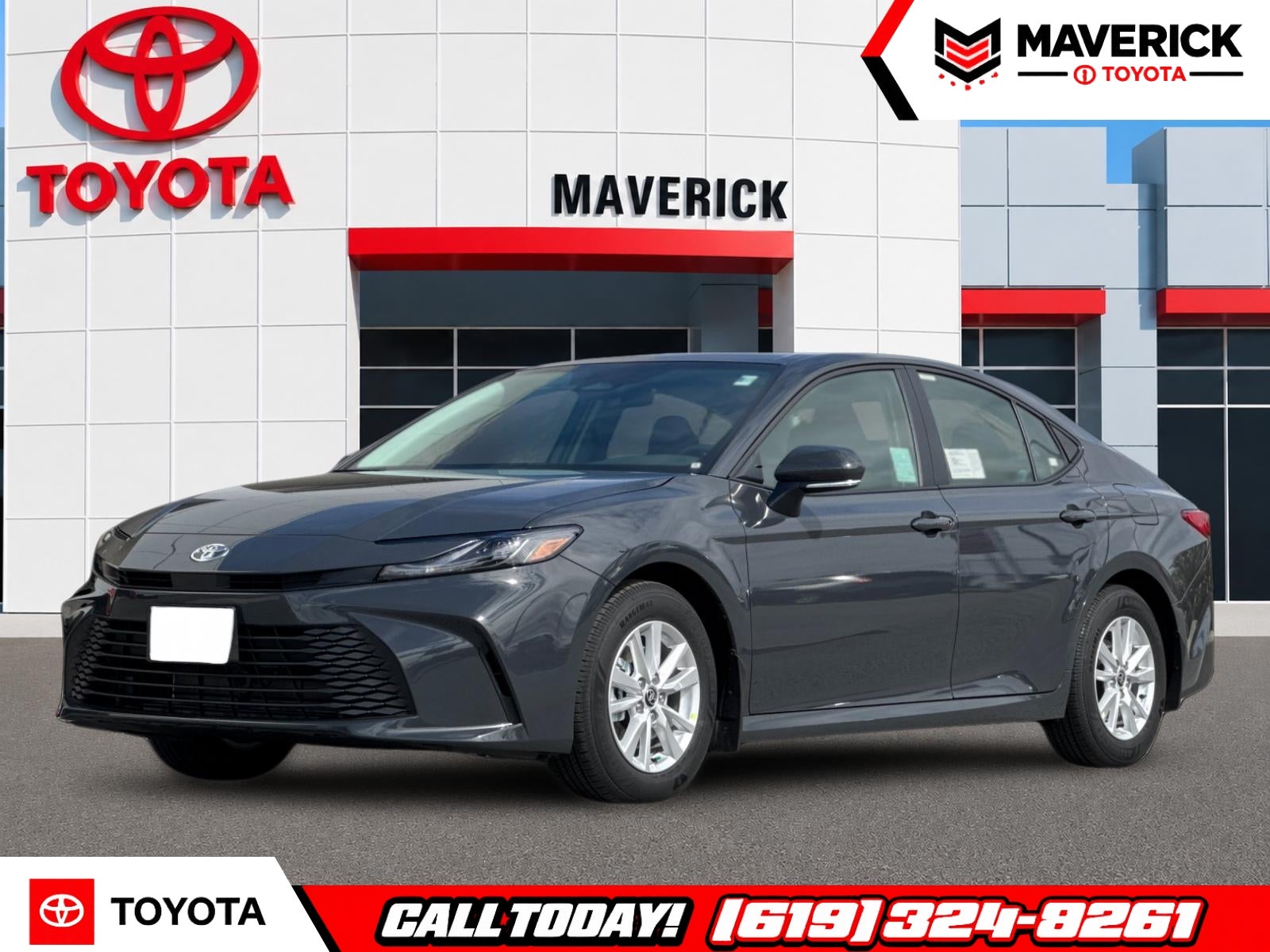 2026 Toyota Camry LE in Underground — front three-quarter view