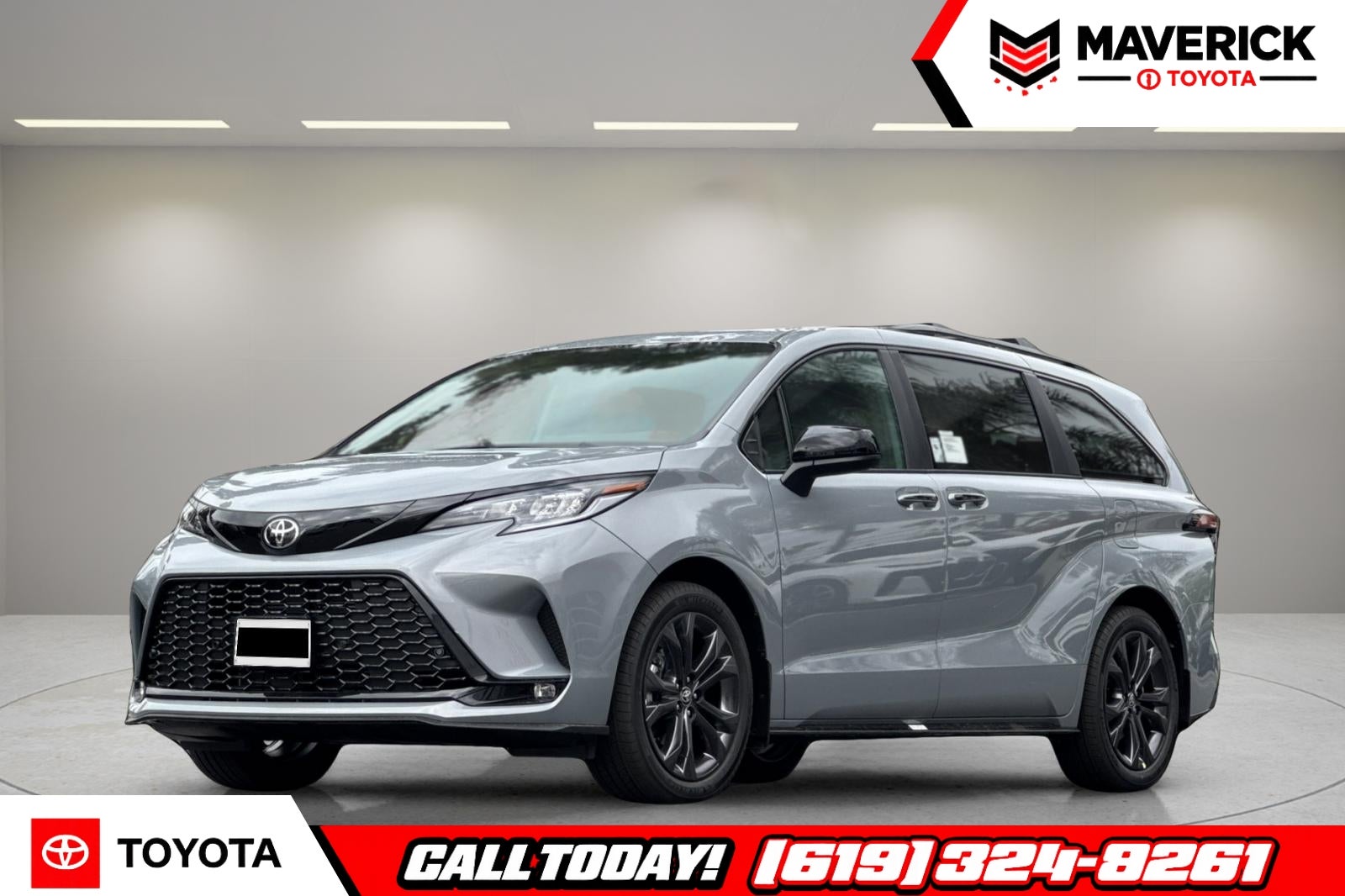 2026 Toyota Sienna XSE in Cement — front three-quarter view
