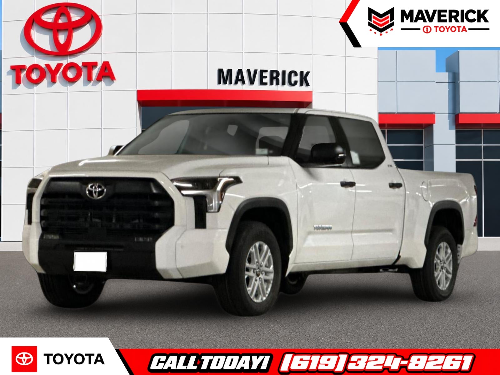 2026 Toyota Tundra SR5 in Ice Cap — front three-quarter view