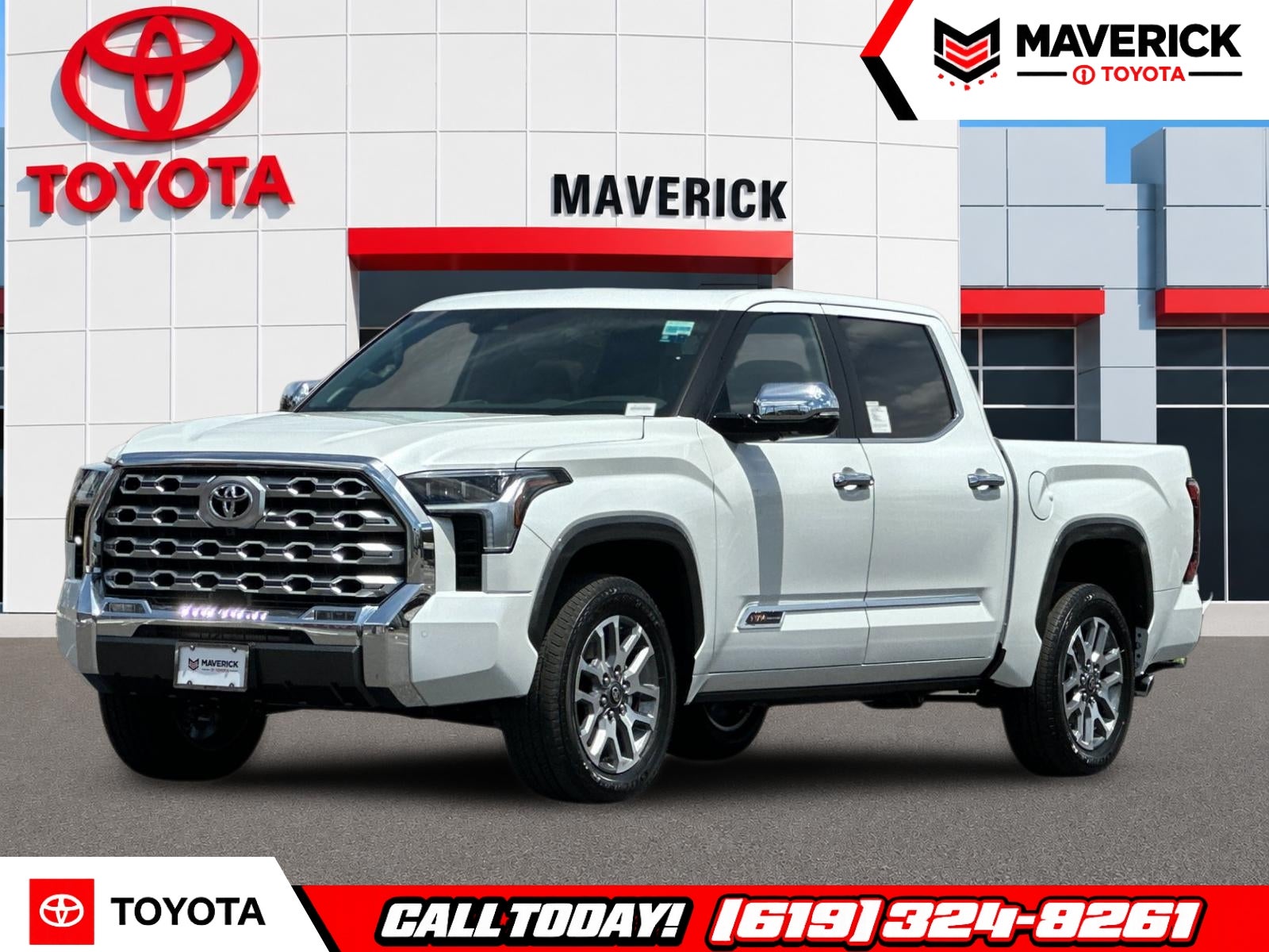 2026 Toyota Tundra 1794 Edition in Wind Chill Pearl — front three-quarter view