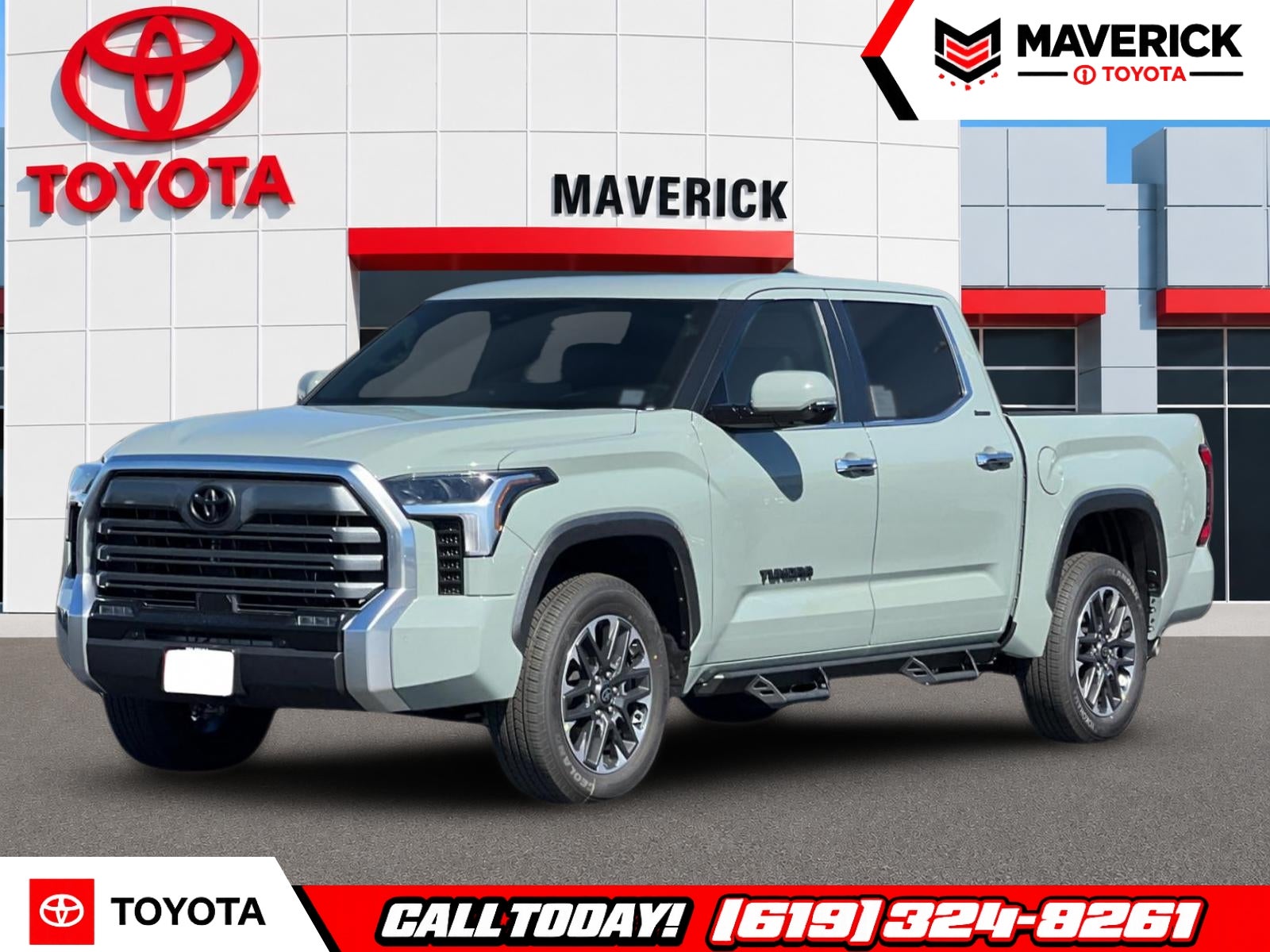 2026 Toyota Tundra Limited in Lunar Rock — front three-quarter view