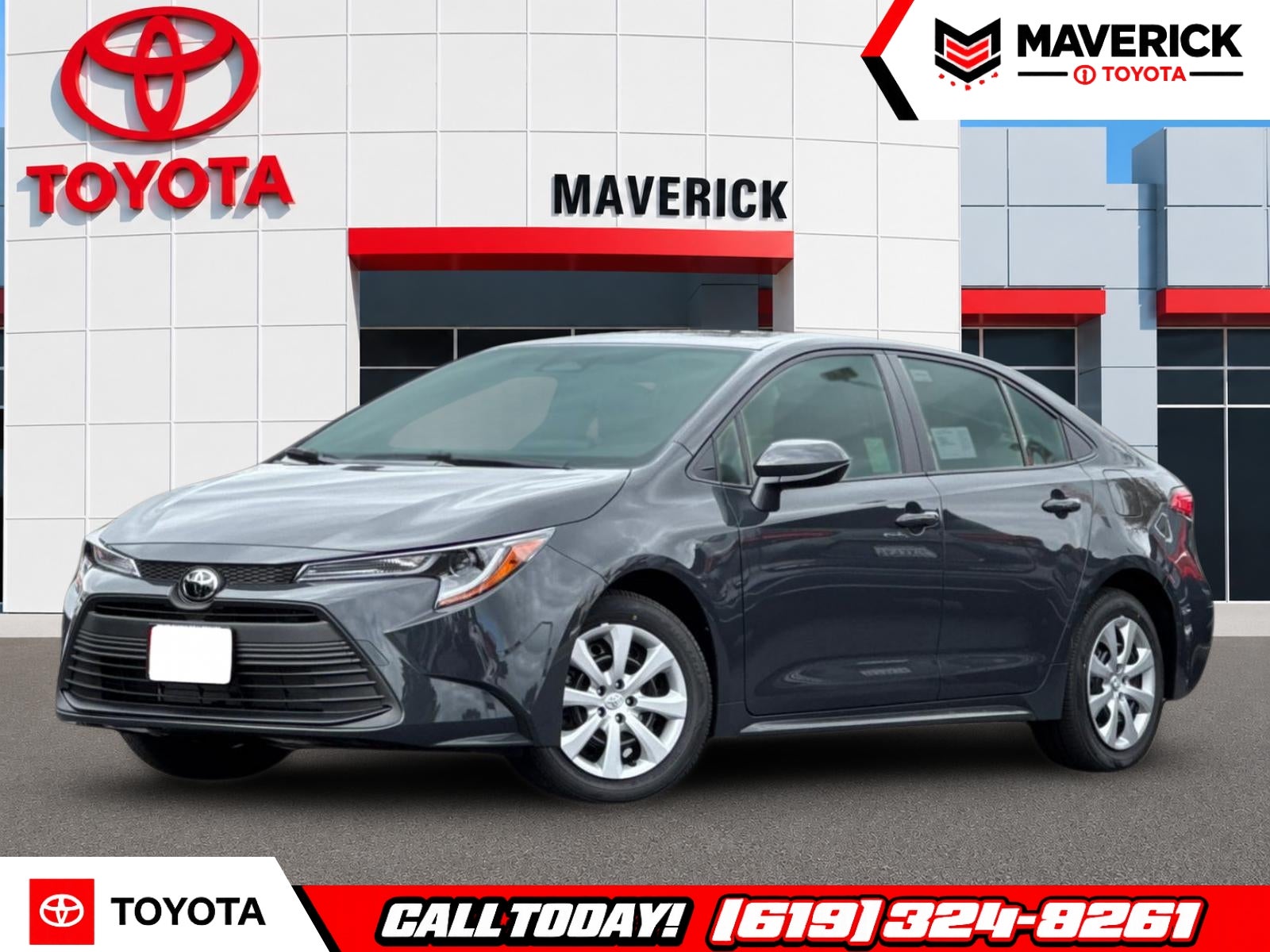 2026 Toyota Corolla LE in Underground — front three-quarter view