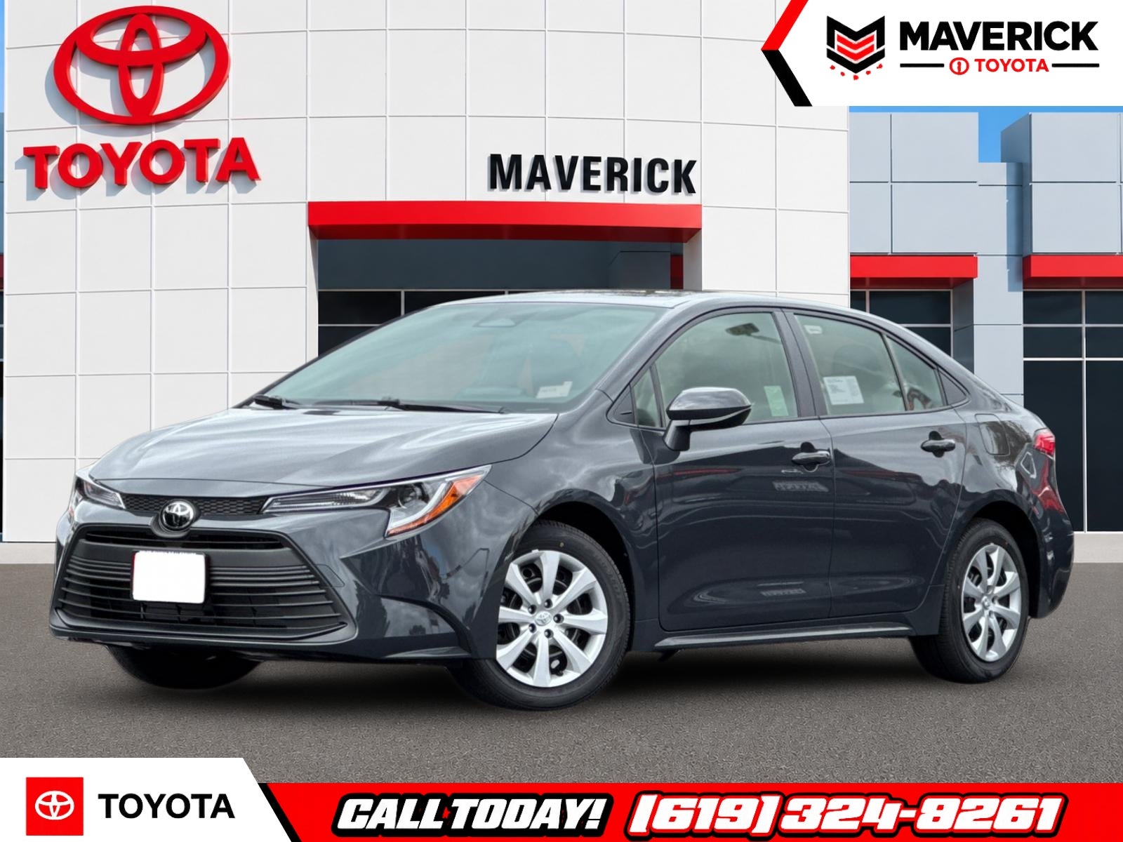 2026 Toyota Corolla LE in Underground — front three-quarter view