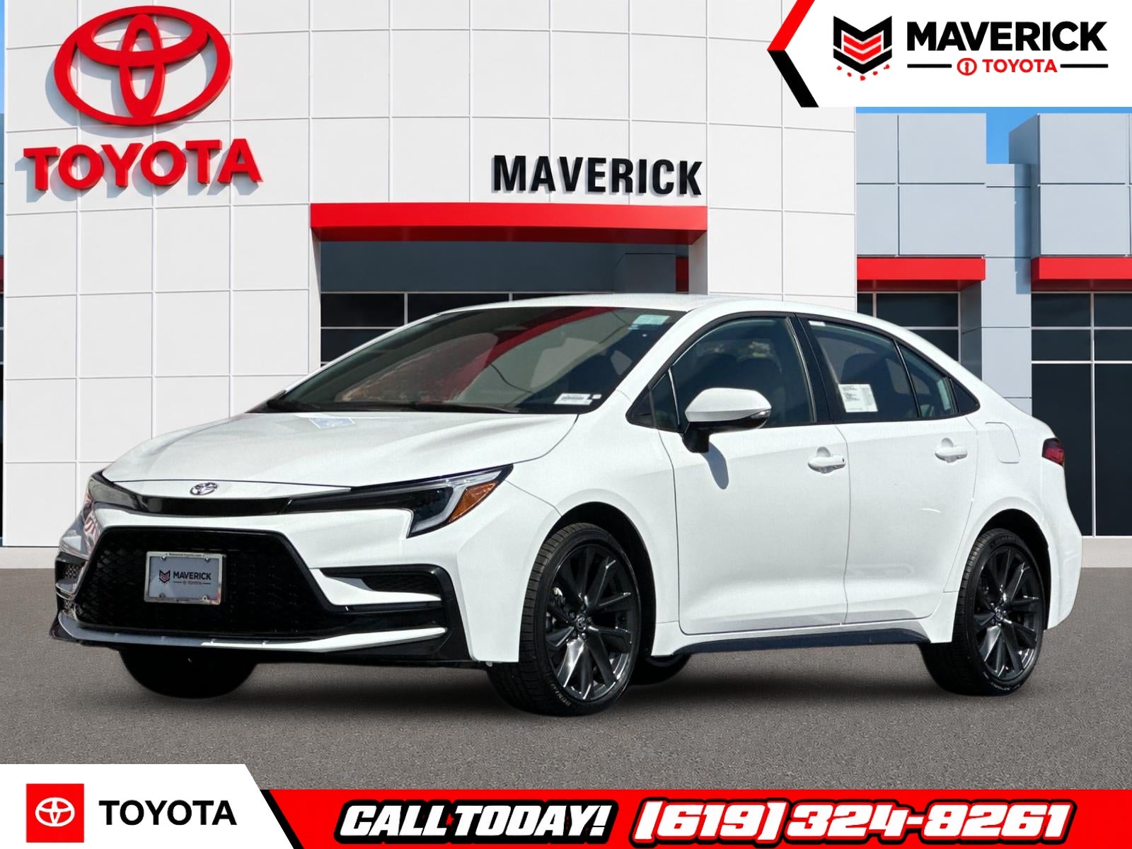 2026 Toyota Corolla SE in Ice Cap — front three-quarter view