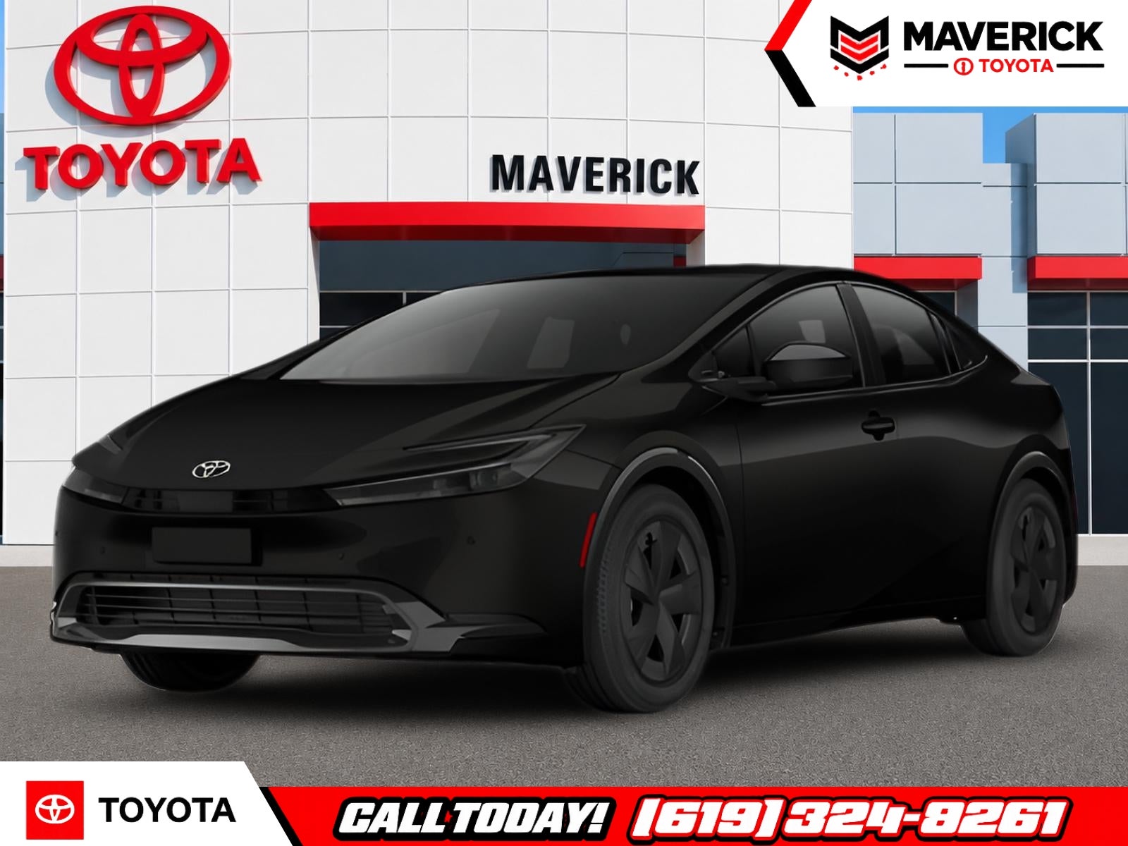 2027 Toyota Prius LE in Inked — front three-quarter view