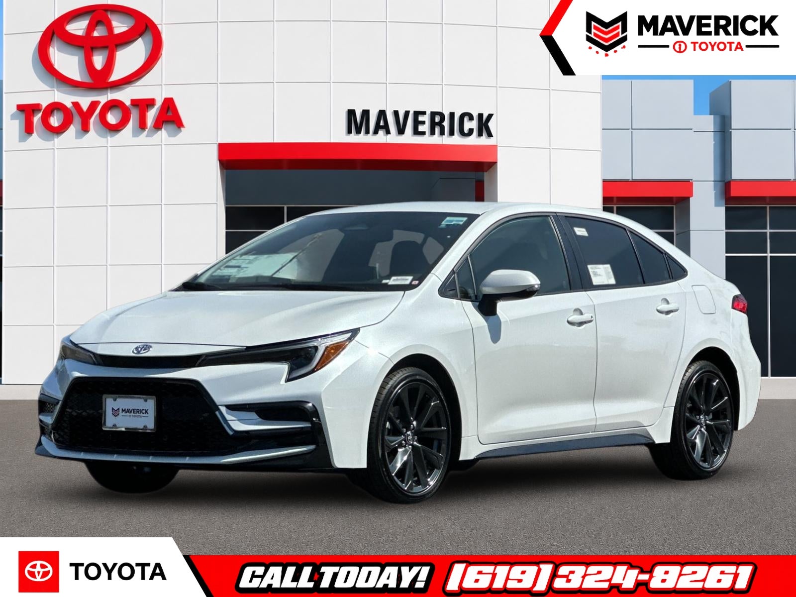 2026 Toyota Corolla Hybrid Hybrid SE in Wind Chill Pearl — front three-quarter view