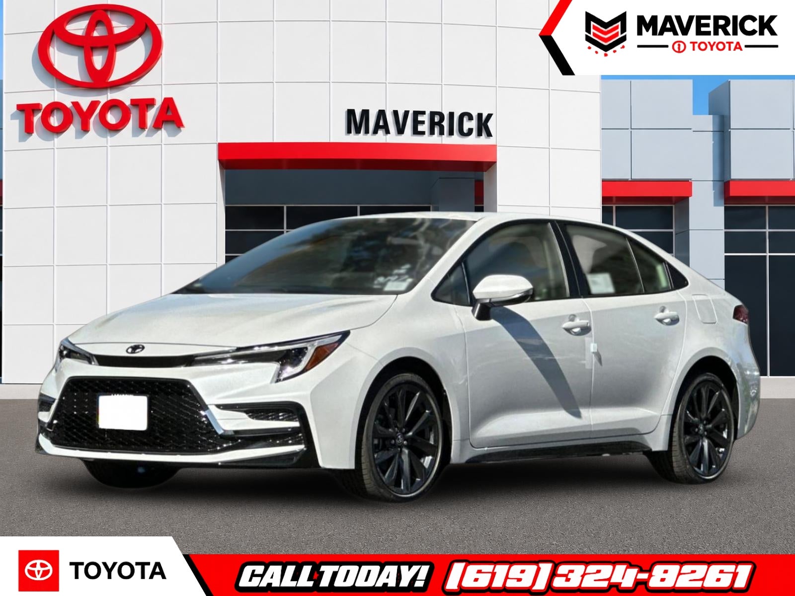 2026 Toyota Corolla XSE in Wind Chill Pearl — front three-quarter view