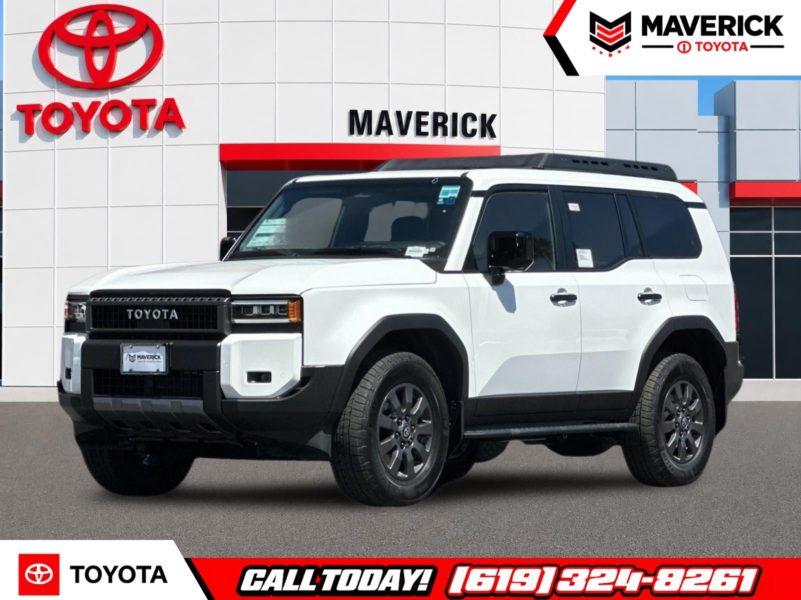 2027 Toyota Land Cruiser Land Cruiser in Ice Cap — front three-quarter view