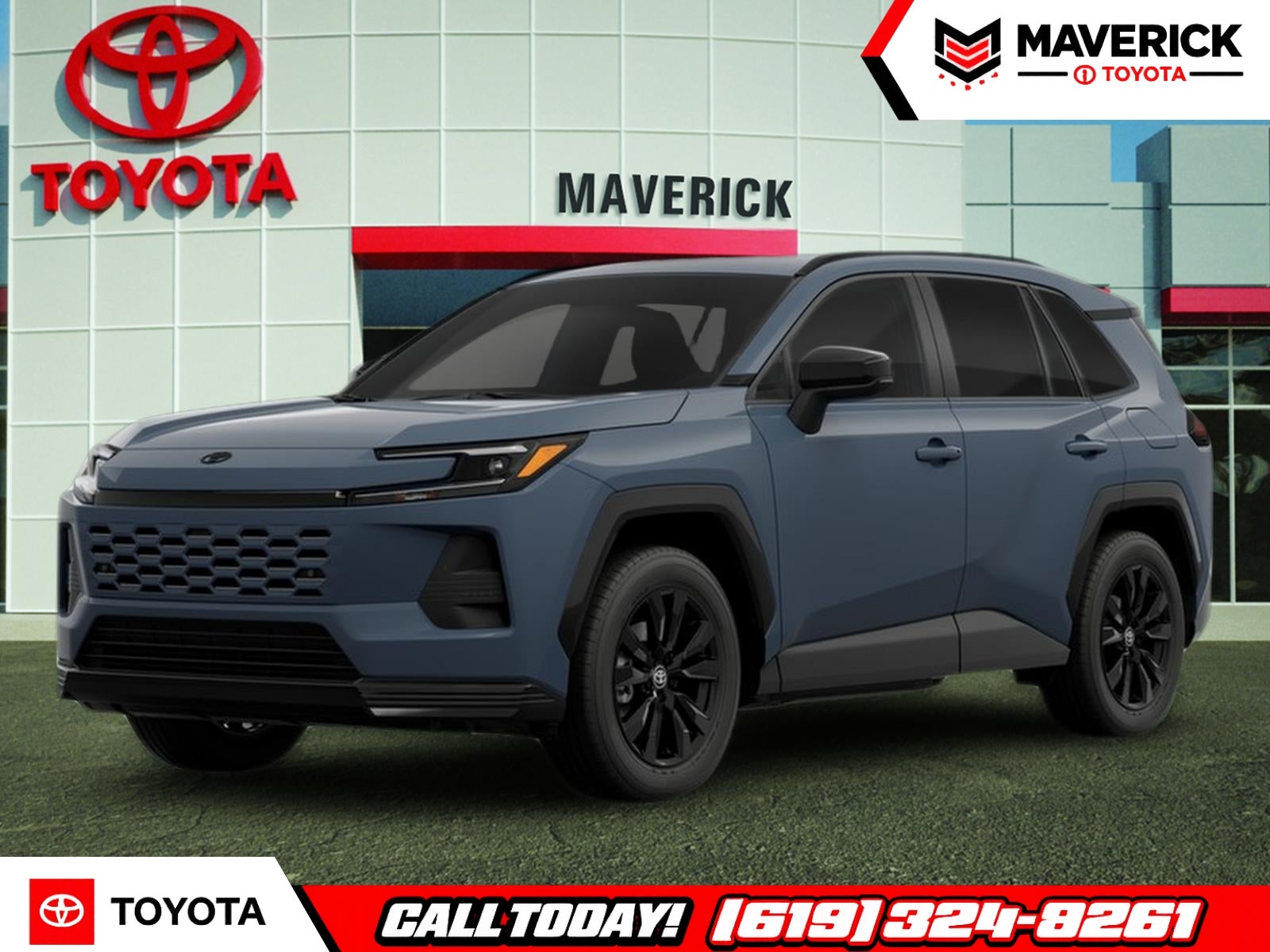 2026 Toyota RAV4 SE in Storm Cloud — front three-quarter view