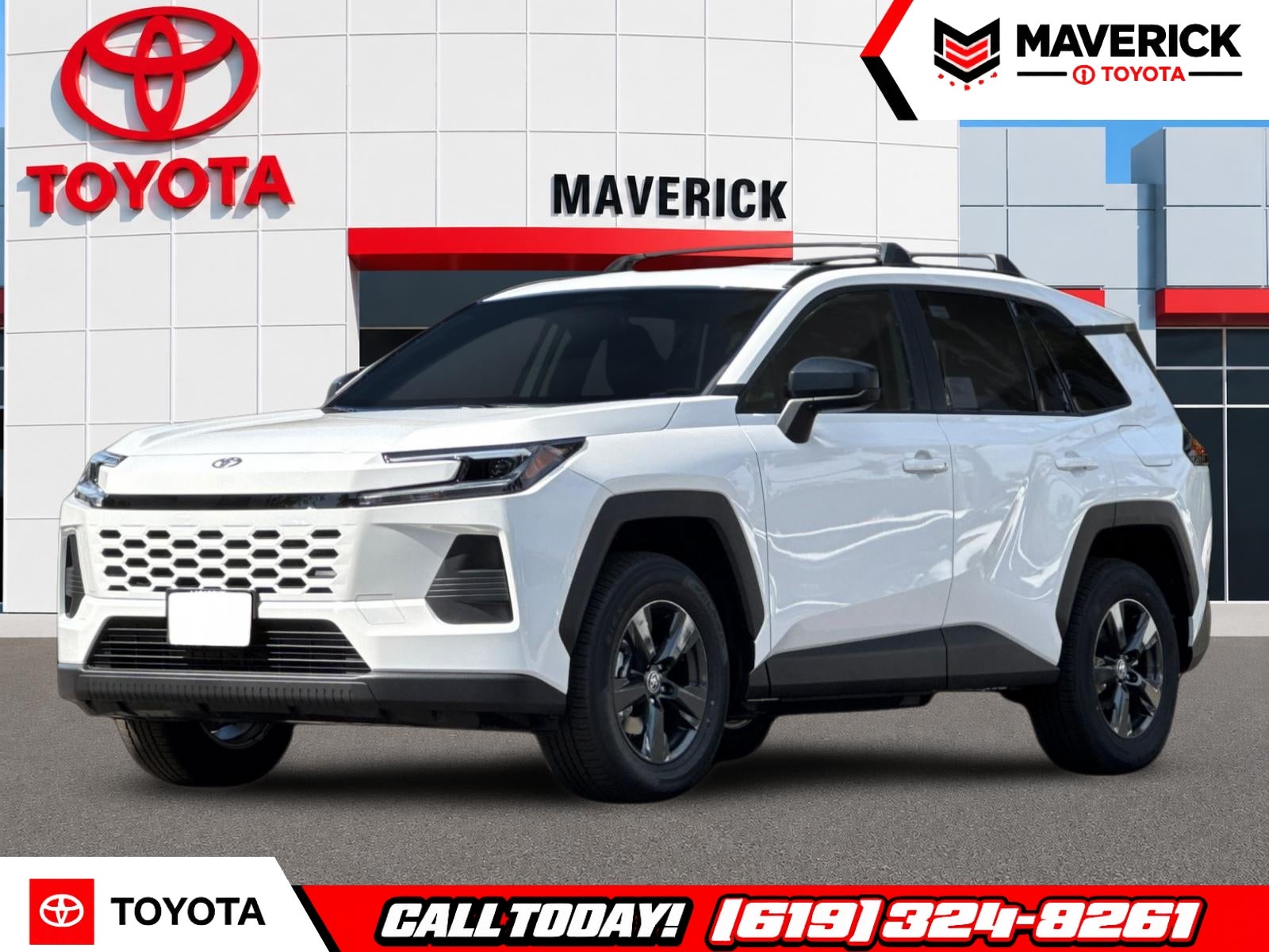 2026 Toyota RAV4 LE in Ice Cap — front three-quarter view