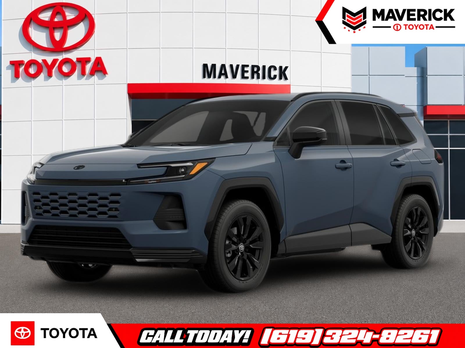 2026 Toyota RAV4 SE in Storm Cloud — front three-quarter view