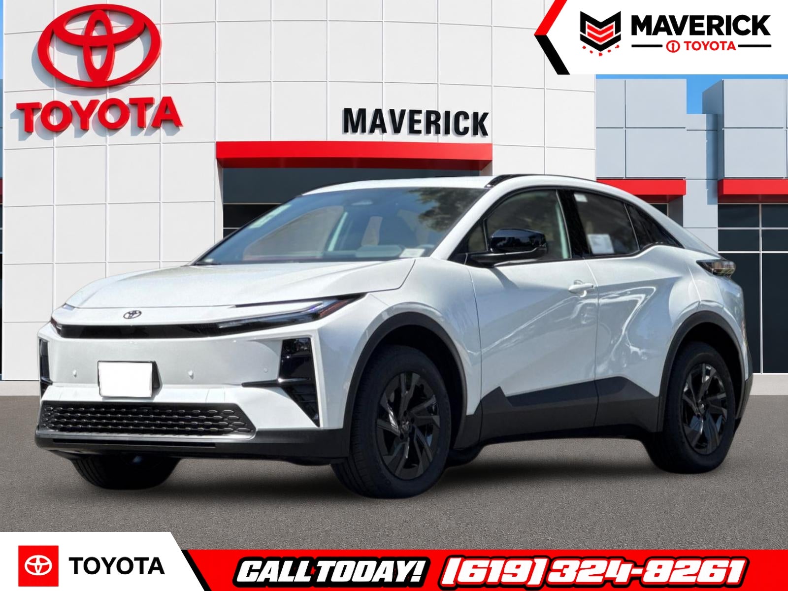 2026 Toyota C-HR SE in Wind Chill Pearl — front three-quarter view
