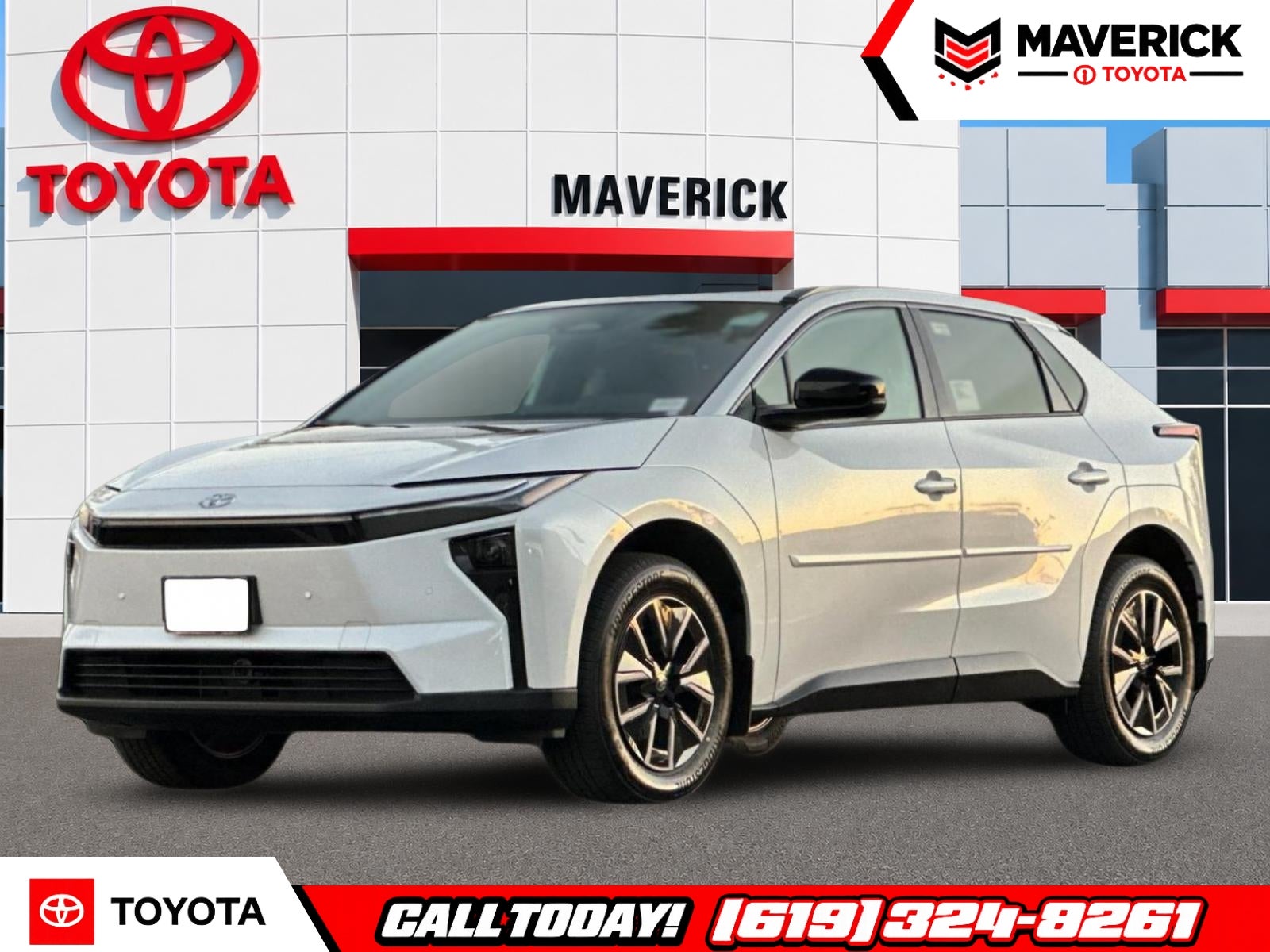 2026 Toyota bZ XLE in Wind Chill Pearl — front three-quarter view