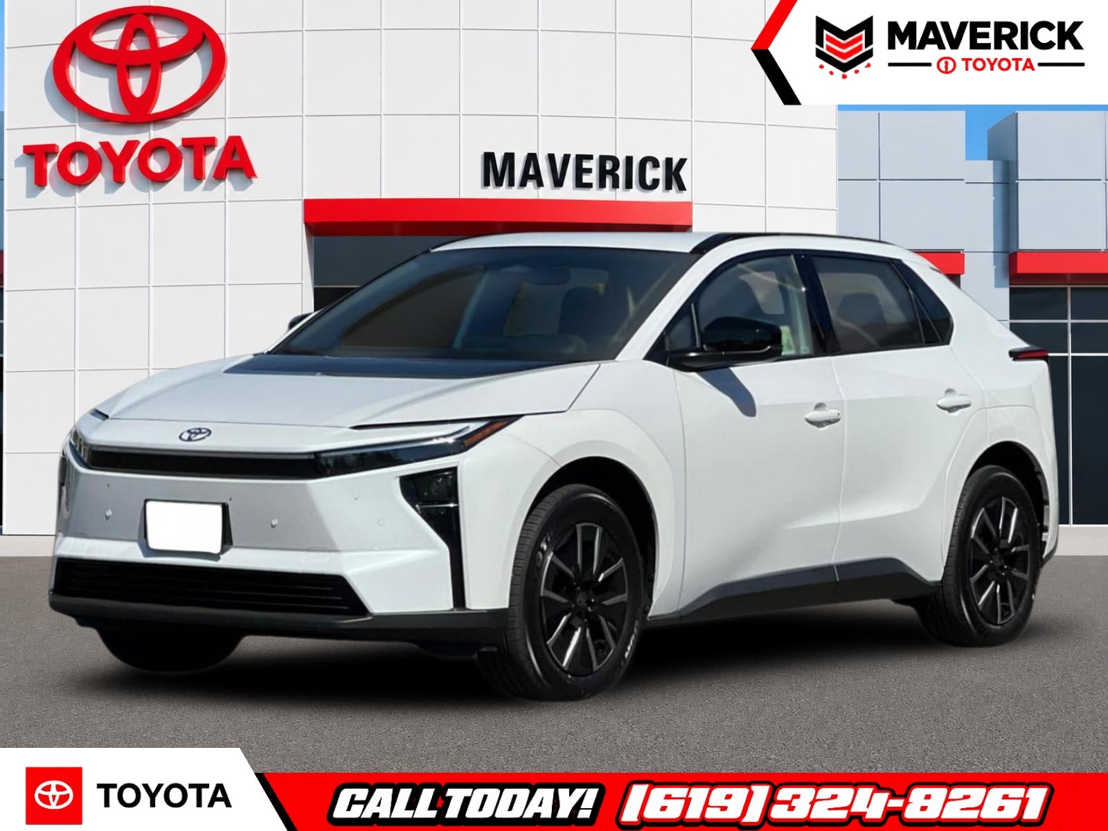 2026 Toyota bZ XLE in Wind Chill Pearl — front three-quarter view