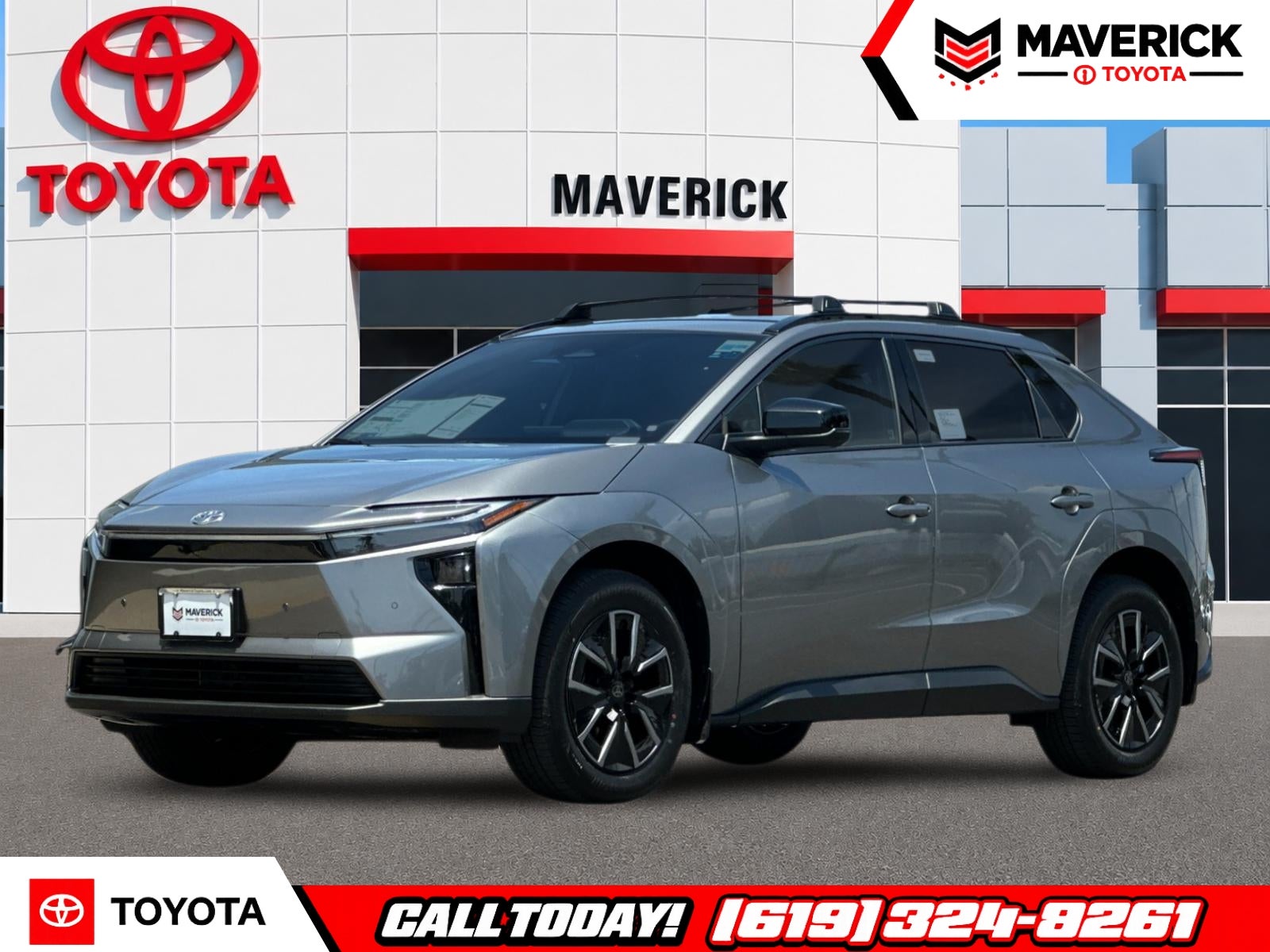 2026 Toyota bZ XLE in Heavy Metal — front three-quarter view