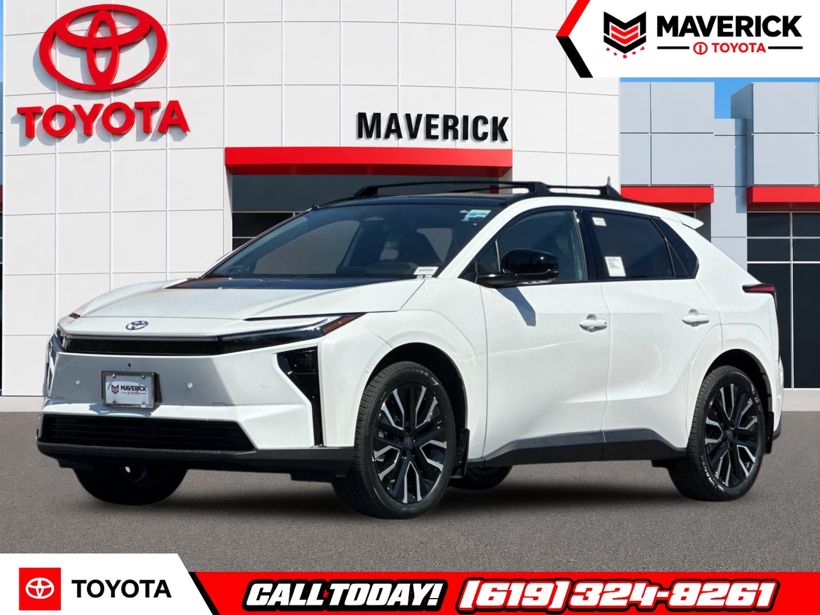 2026 Toyota bZ Limited in Wind Chill Pearl — front three-quarter view